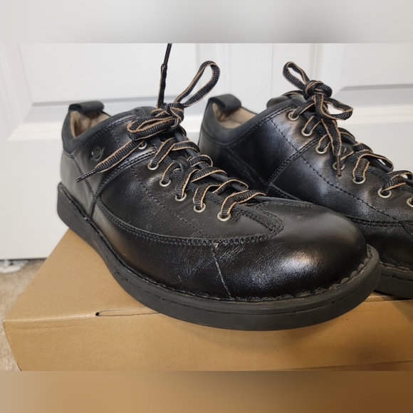 Men's Born Prophet Black Leather Lace-Up Oxford Dress Shoes - 14 - Picture 9 of 10